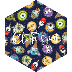 Navy Creature Sweets Main Fabric