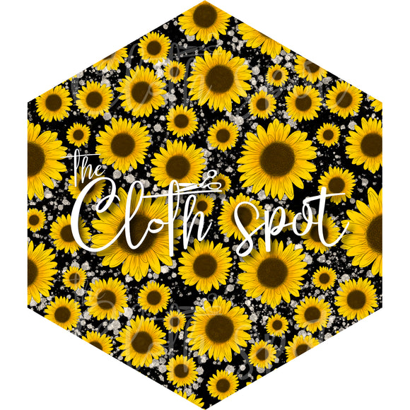 I'm a Sunflower Black Main Fabric