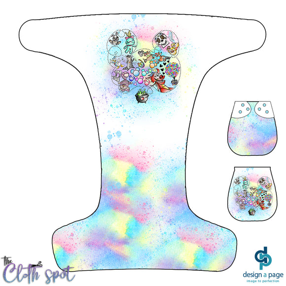 Genie in a Bottle Poison White Nappy Panel