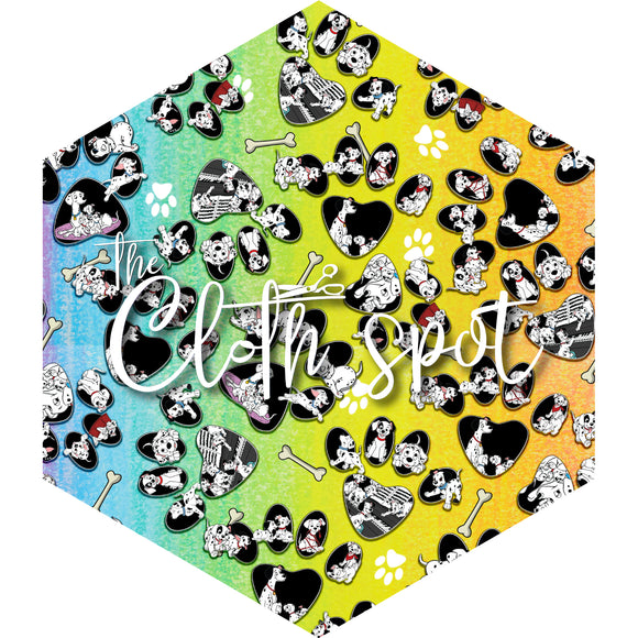 101 Dalmations Rainbow Main Fabric