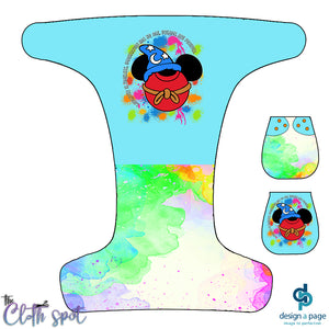 Disney Heads Light Nappy Panel