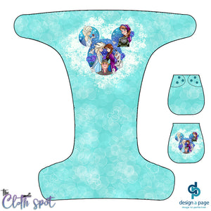 Disney Movie Heads Frozen Nappy Panel