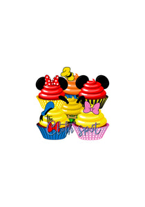 Mickey & Co Plain Cupcake Panel