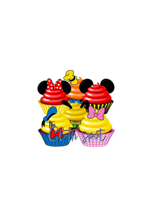 Mickey & Co Plain Cupcake Panel