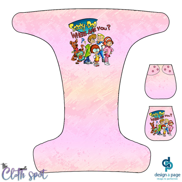 Scoob Pink Nappy Panel