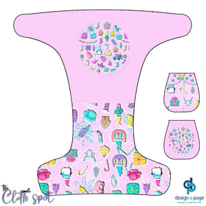 Pastel Pink Nappy Panel