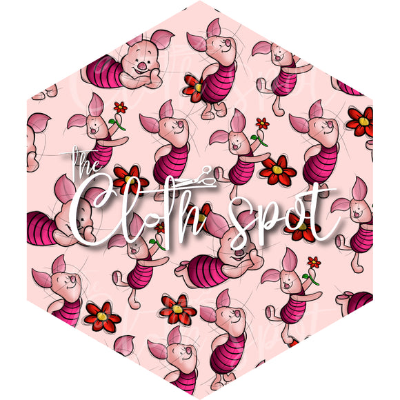 Piglet Solid Pink Main Fabric