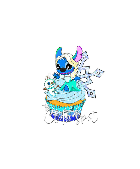 Stitch Cupcakes Elsa Panel