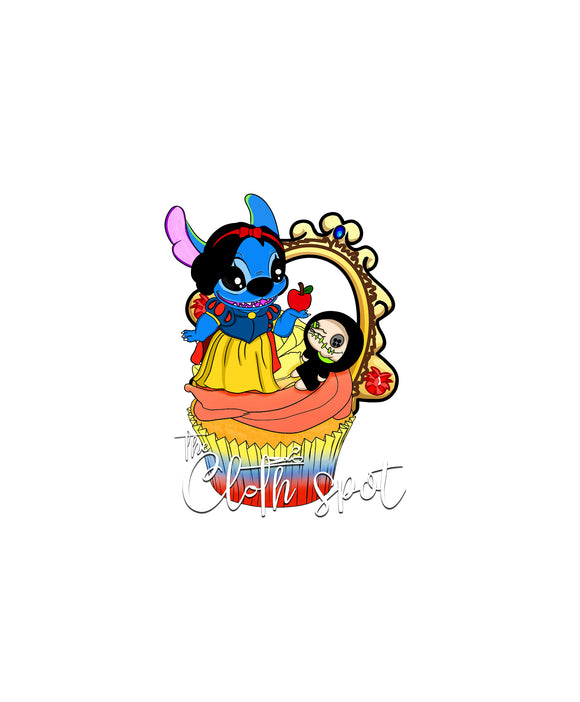 Stitch Cupcakes Snow White Panel