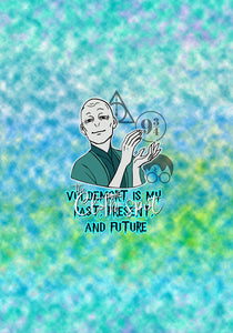 Harry Potter Lord Voldemort Blue Panel