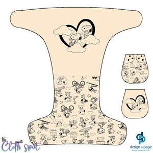 Snoopy Plain Nappy Panel