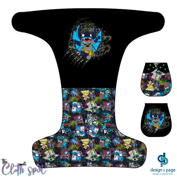 Batman Stitch Nappy Panel