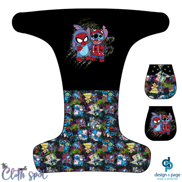 Spiderman Stitch Nappy Panel