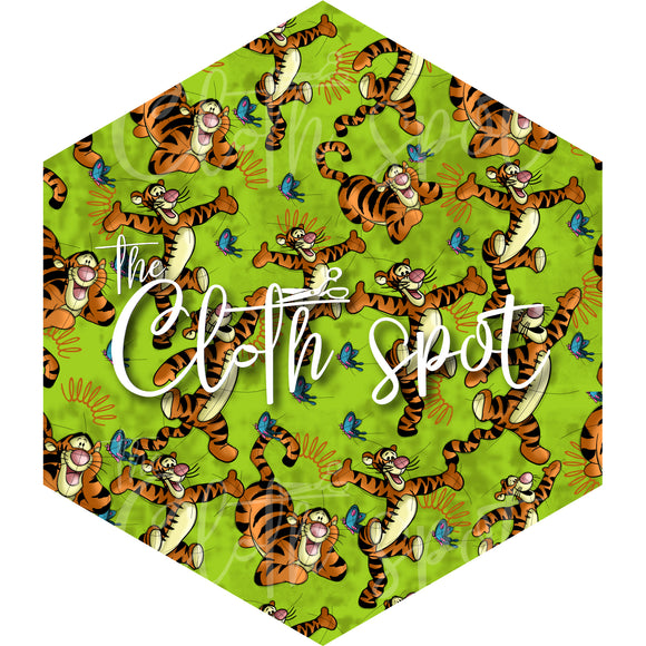 Tigger Solid Green Main Fabric