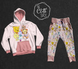 Pooh Bear Signature Pink Panel