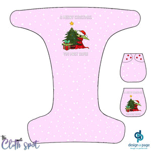 Yoda Christmas Pink Nappy Panel